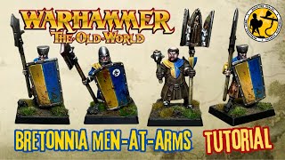 Warhammer The Old World  Bretonnia Men at Arms  Tutorial [upl. by Denis]