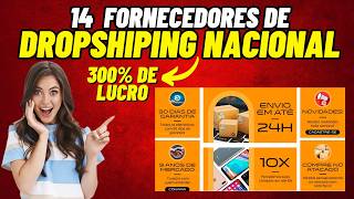 14 Fornecedores de DROPSHIPPING NACIONAL Brasileiros [upl. by Florida]