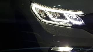 Honda CRV 2016 custom headlights by modifiesby [upl. by Laehcimaj450]