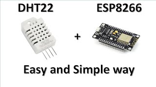 how to use Dht22 sensor with esp8266 [upl. by Elleuqar]