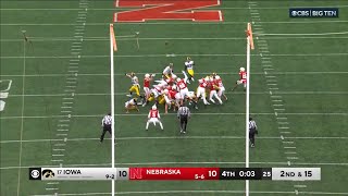 Iowa game winning field goal vs Nebraska [upl. by Arrac]