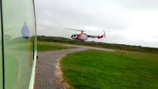 Rettung Emden 79891 BO 105 auf Langeoog [upl. by Tnomed]