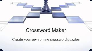 Crossword Maker  Online Crosswords Puzzle Compiler [upl. by Peggie]