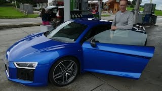 Sommerferien 2016 VLog 5 Audi R8 fahren [upl. by Aneleve188]