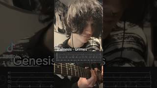 Genesis  Grimes Tabs tabs grimes genesis guitar tutorial wolflawn tiktok cover guitarcover [upl. by Valli205]