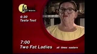 Food Network evening lineup bumper 1999 [upl. by Ajuna857]