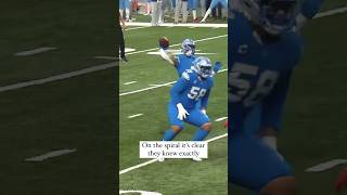 This running back has the arm strength of Tom Brady shorts nfl lions [upl. by Adnorat368]