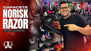 CAPACETE NORISK RAZOR REVIEW E APRESENTAÇÃO JL PARTS [upl. by Rhodie]