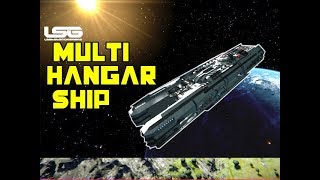 Space Engineers  Multi Hangar Ship  Gradivus Maxima [upl. by Lemal]