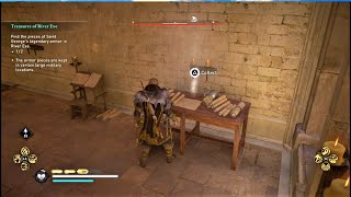 Assassins Creed Valhalla Escanceaster Monastery Raid River Map Clue Location [upl. by Lyall684]