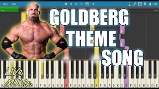 Goldberg  Wwe  Theme  Cover  Instrumental  Midi  Tutorial  Live Music [upl. by Ynez]