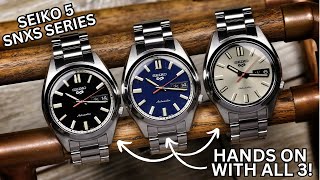 Seiko 5 SNXS Series  Hands on With All Three SRPK87 SRPK89 SRPK91 [upl. by Eilzel]