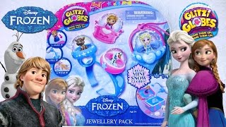 Обзор Холодное Сердце Frozen Glitzi Globes игрушки для девочек украшения [upl. by Johnath]