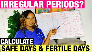 How To Calculate Safe Days amp Fertile Days with Irregular Periods [upl. by Brodie]