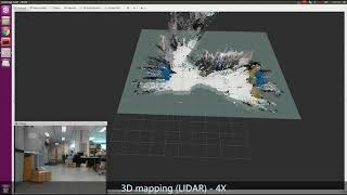 3D Lidar Velodyne VLP16 Mapping and RGBD Intel Realsense D435 Mapping for Robotic Wheelchair [upl. by Netsriik716]