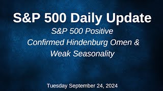 SampP 500 Daily Market Update for Tuesday September 24 2024 [upl. by Bogusz]