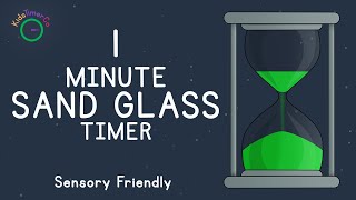 1 Minute Sand Glass Timer  Kids Sensory Friendly Visual Timer [upl. by Joanie]