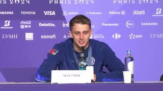 Reaction from Paris 2024 Olympics mens foil silver and bronze winners Filippo Macchi and Nick Itkin [upl. by Cristen]