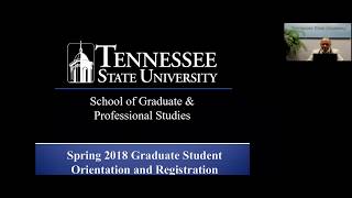 TSU Spring 2018 Graduate Student Orientation amp Registration [upl. by Ogden175]