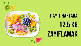 1 Ay 1 Haftada 125 Kilo Vermek  Zayıflama Günlüğü 1 [upl. by Hetty385]