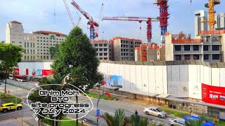 🏗️ ❲07 Jul 2024❳ HDB BTO Ghim Moh Ascent  Natura site progress [upl. by Nnyltak]