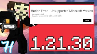 HORION Hacked Client 12130 Unsupported Minecraft Version amp Crashing FIX [upl. by Anelagna223]