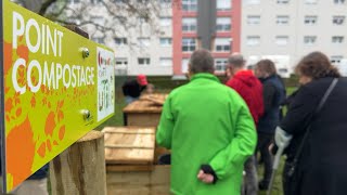 Un composteur collectif au quartier Bastille à Sarreguemines [upl. by Lac857]