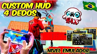 LOS MEJORES CUSTOM HUD A 4 DEDOS MÁS RAPIDOS 🥵 NIVEL EMULADOR 🇧🇷 BRASILEÑOS [upl. by Malca]