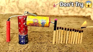 Chitput Gun 🔫 Amazing Cracker experiment 😜  Diwali cracker testing 2024 crackers [upl. by Ellehciram180]