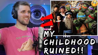 RIP TO MY CHILDHOOD ARTISTS VS TMNT  Rapper Reacts to Epic Rap Battles Of History [upl. by Jed]