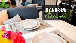 NoSew Placemats How to Make Easy Mesh Placemats [upl. by Nrevel131]