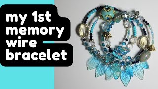 ⭐️5 Tips For Making a Memory Wire Bracelet⭐️beaded bracelet tutorial [upl. by Rockey]