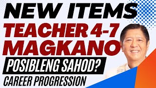 TEACHER 4  7 SALARY MAGKANO CAREER PROGRESSION FOR TEACHERS [upl. by Nileek]