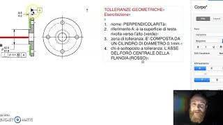 TOLLERANZE GEOM  perpendicolaità  ex1 [upl. by Enelec734]