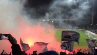 Asozialer Karlsruher SC Pyro gegen Darmstadt 98 [upl. by Savina]