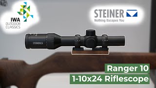 NEW Steiner Ranger 10 110x24 Riflescope  IWA 2024 Report [upl. by Adnilasor]