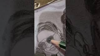 Beautiful pencil drawing kaise banaen  Pencil face drawing video art drawing viralvideo face [upl. by Thill]