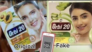 Orbi20 anti mark face cream vs orbi 20 Aloevera face cream [upl. by Woodrow]