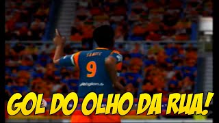 PES 2014 PS2 Rumo ao Estrelato 6  GOL do OLHO da RUA [upl. by Ekoorb]