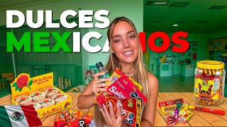 MI PRIMERA VEZ PROBANDO DULCES MEXICANOS 🇲🇽  LLUNA CLARK [upl. by Reinnej]