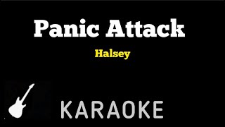 Halsey  Panic Attack  Karaoke Guitar Instrumental [upl. by Leval]