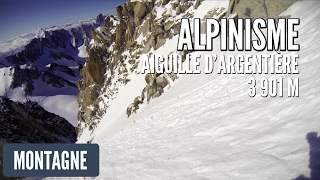 Alpinisme  Aiguille dArgentière  Couloir en Y [upl. by Anyg]