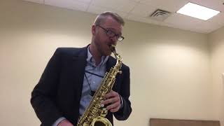 Ferling Etude No 3  James Barger Saxophone [upl. by Llemert]