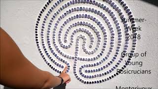 AliceART Mosaik Fingerlabyrinth selber machen  Mosaic Finger Labyrinth DIY [upl. by Lucina]