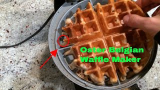 ✅ How To Use Oster Belgian Waffle Maker Review [upl. by Roda]