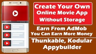 How To Create Online Movie App in Kodular  Thunkable  Appybuilder  Riyan Talks [upl. by Ardnala]