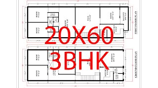 20X60 House plan map details by nikshail [upl. by Philbin45]