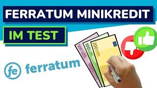 Ferratum Minikredit Test Wie gut ist der Kleinkredit 2023 [upl. by Tenej]