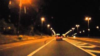 Night Drive On The M57 M62 M6 amp M5 Motorways From Liverpool To Worcester England 7th July 2013 [upl. by Aicyle]