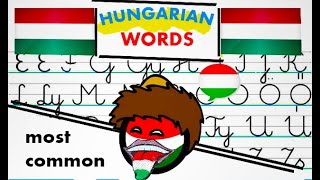 1000 Most Common Hungarian Words Read Aloud  Learn Hungarian Words Part 1 [upl. by Clough]